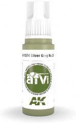 AK 3rd Gen Acrylics - Silver Grey No.28 - AFV