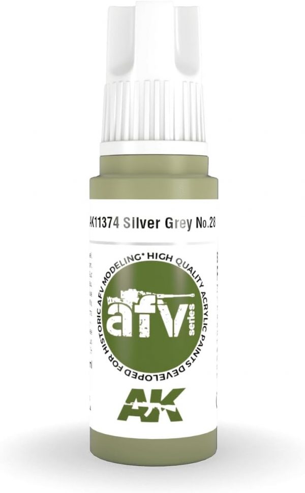 AK 3rd Gen Acrylics - Silver Grey No.28 - AFV