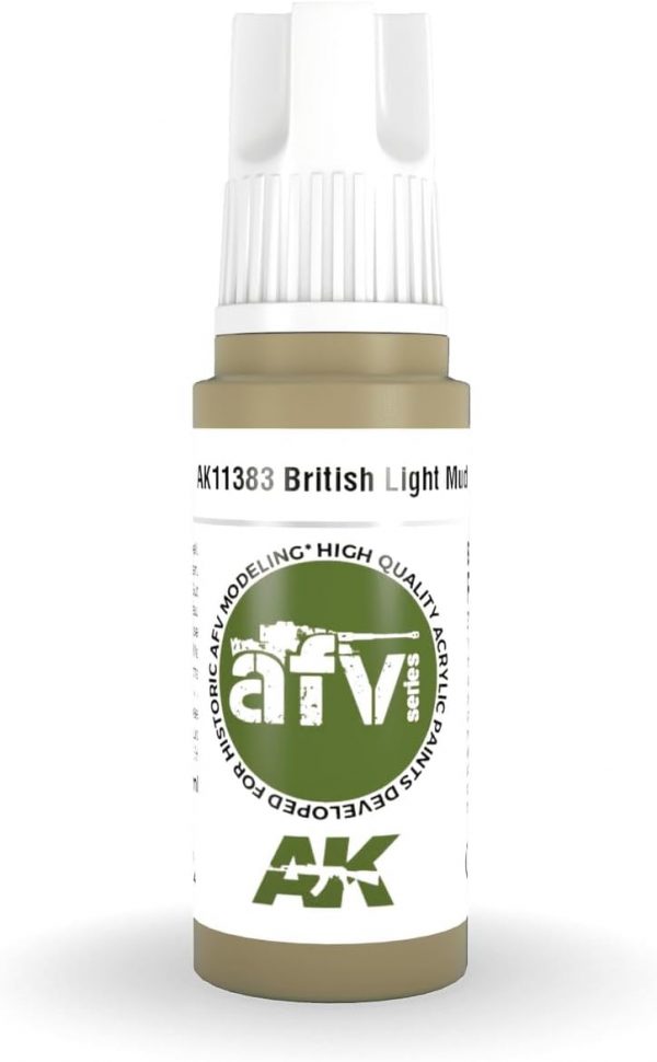 AK 3rd Gen Acrylics - British Light Mud - AFV