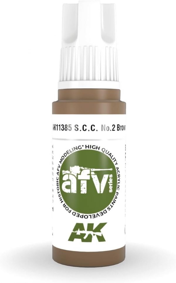 AK 3rd Gen Acrylics - S.C.C. No.2 Brown (FS30097) - AFV