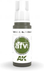 AK 3rd Gen Acrylics - S.C.C. No.15 Olive Drab - AFV