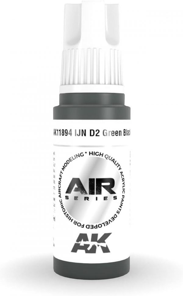 AK 3rd Gen Acrylics - IJN D2 Green Black - AIR
