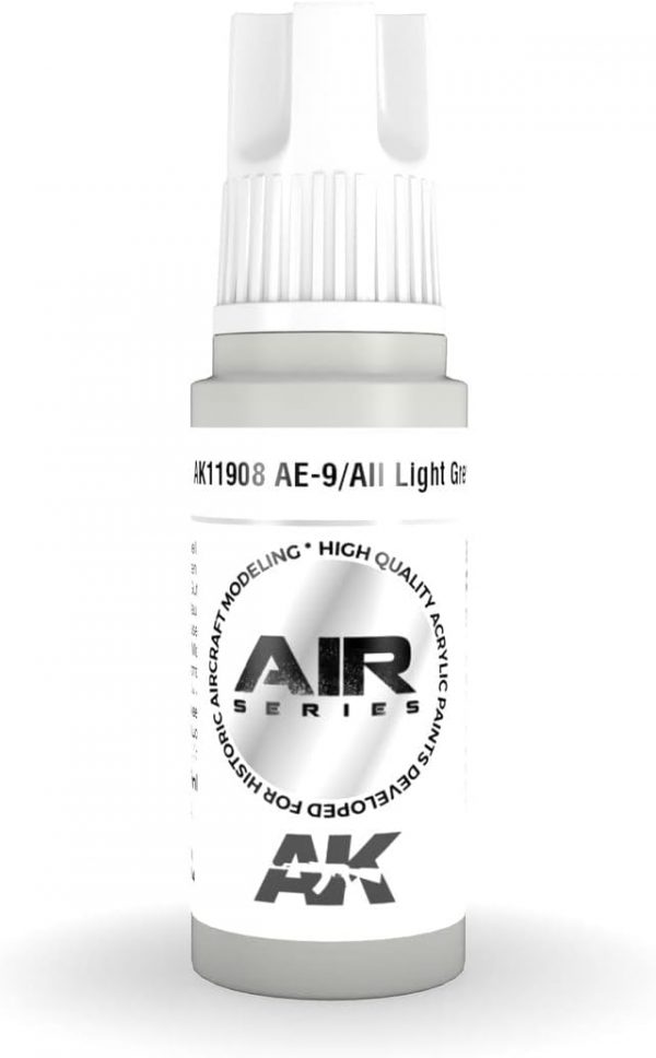 AK 3rd Gen Acrylics - AE-9/AII Light Grey - AIR