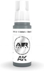 AK 3rd Gen Acrylics - A-14 Interior Steel Grey - AIR