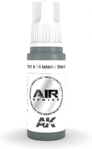 AK 3rd Gen Acrylics - A-14 Interior Steel Grey - AIR