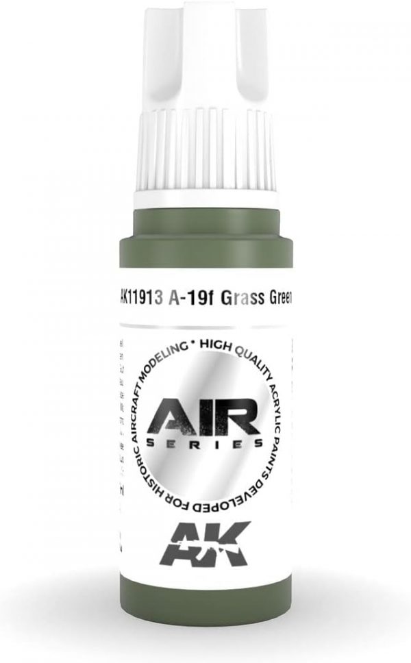 AK 3rd Gen Acrylics - A-19f Grass Green - AIR