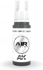 AK 3rd Gen Acrylics - AMT-12 Dark Grey - AIR