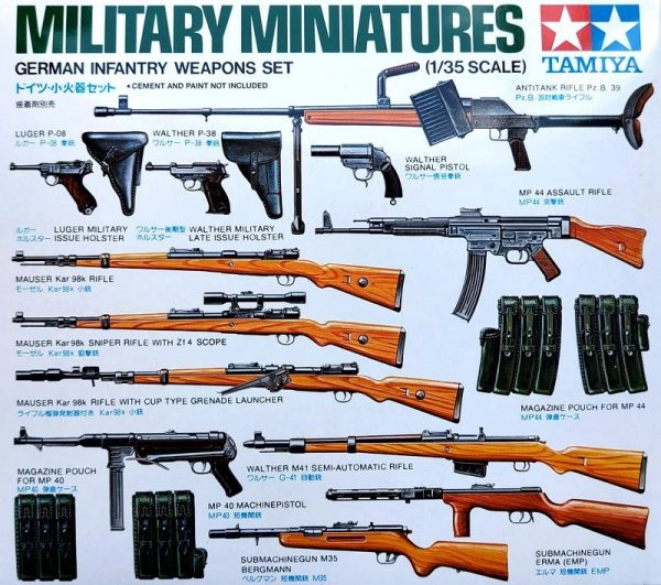 TAMIYA 1/35 German Infantry Weapons Set