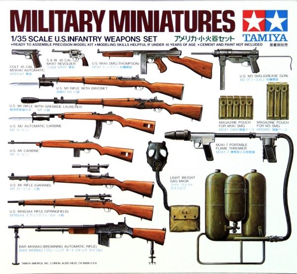 TAMIYA 1/35 U.S. Infantry Weapons Set