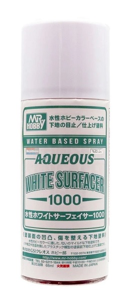 GUNZE Mr. Aqueous Surfacer 1000 Spray (170 ml) White
