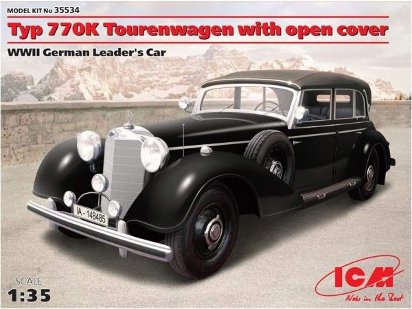 ICM 1/35 Typ 770K Tourenwagen with open cover WWII German Leader's Car