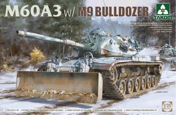 TAKOM 1/35 M60A3 w/M9 Bulldozer
