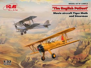 ICM 1/32 'The English Patient' Movie aircraft Tiger Moth and Stearman
