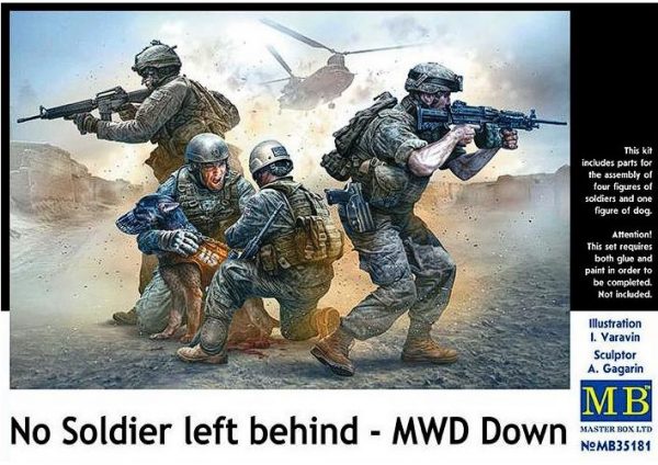 MASTER BOX 1/35 No Soldier left behind - MWD Down