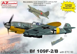 AZ MODEL 1/72 Messerschmitt Bf 109F-2/B with ETC 50