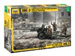 ZVEZDA 1/35 Soviet Anti-Tank 76-mm Gun ZiS-3 with Crew