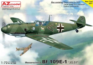 AZ MODEL 1/72 Messerschmitt Bf 109E-1 "JG.51"