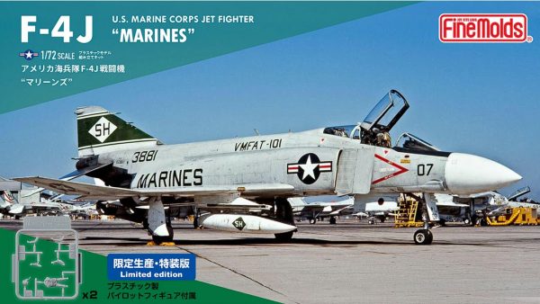 FINE MOLDS 1/72 U.S. Marine Corps Jet Fighter F-4J "Marines" (First Limited Edition)