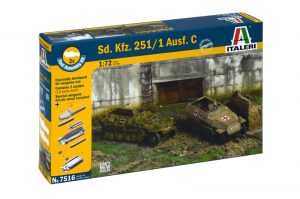 ITALERI 1/72 Sd.Kfz. 251/1 Ausf. C (2 fast assembly kits per box)