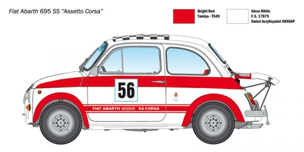 ITALERI 1/12 FIAT Abarth 695SS/Assetto Corsa - Slika 2