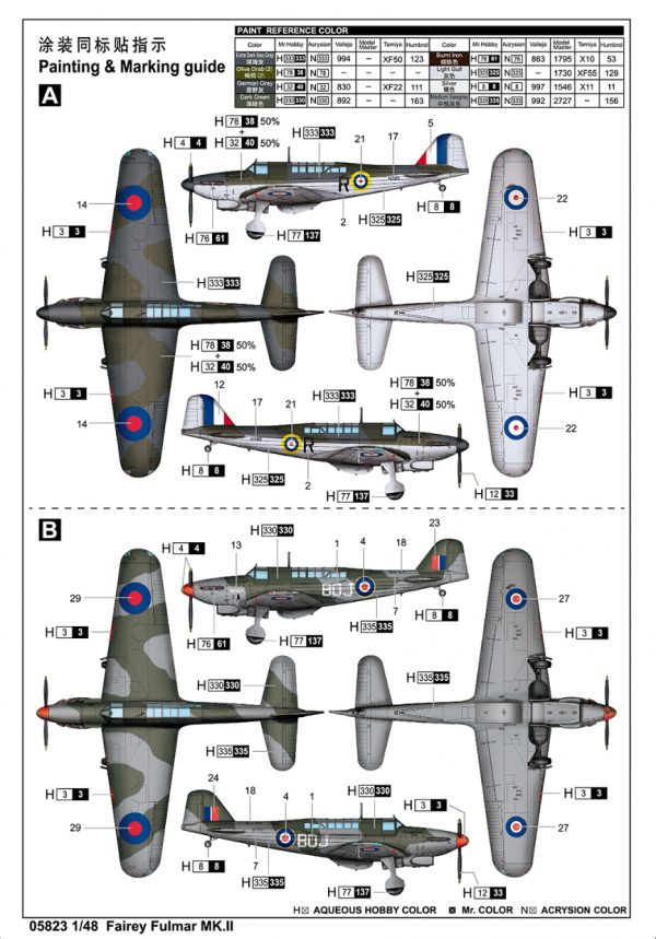 TRUMPETER 1/48 Fairey Fulmar Mk.II - Slika 5