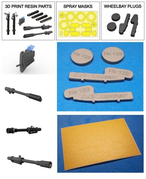 MN HOBBY 1/48 Henschel Hs 129B-2 with Cannon MK 101 & MK 103 - Slika 4