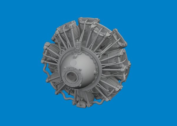 EDUARD BRASSIN 1/48 B-24J Engines 3D PRINT (HOBBY BOSS) - Slika 2