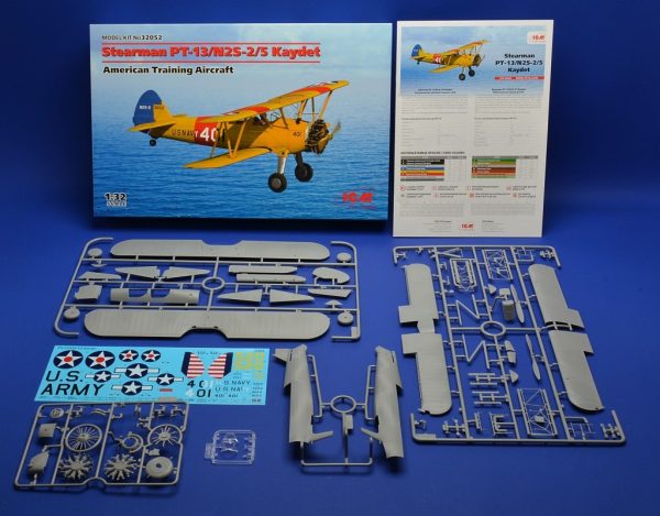 ICM 1/32 Stearman PT-13/N2S-2/5 Kaydet American Training Aircraft - Slika 2