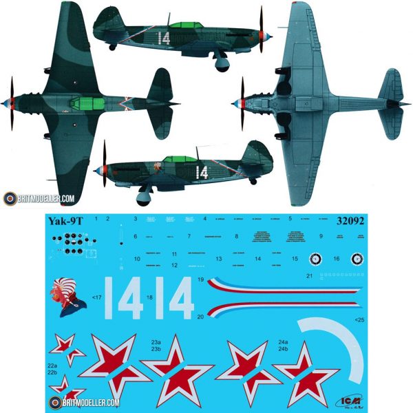 ICM 1/32 Yak-9T Plane of Marcel Lefevre - Slika 2