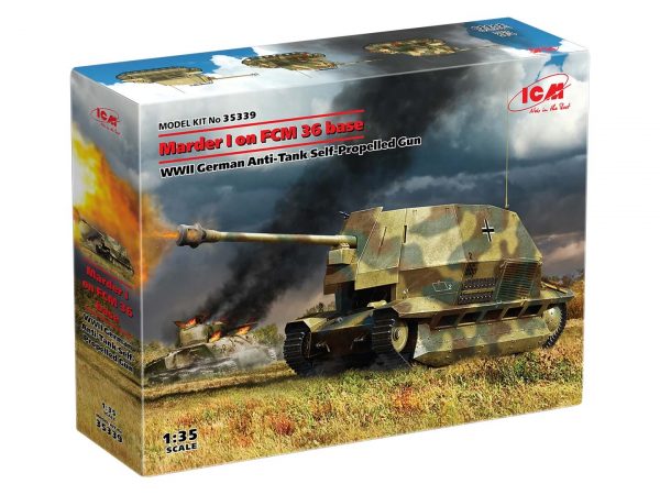 ICM 1/35 Marder I on FCM 36 base WWII German Anti-Tank Self-Propelled Gun - Slika 2