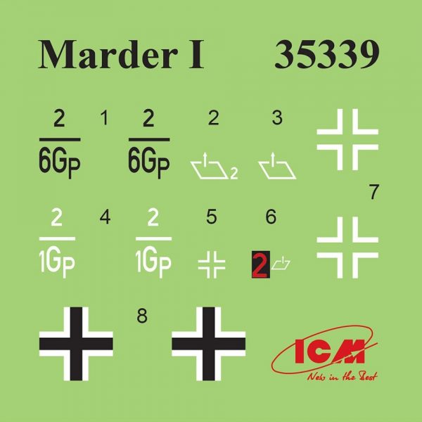 ICM 1/35 Marder I on FCM 36 base WWII German Anti-Tank Self-Propelled Gun - Slika 9