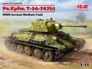 ICM 1/35 Pz.Kpfw. T-34-747(r), WWII German Medium