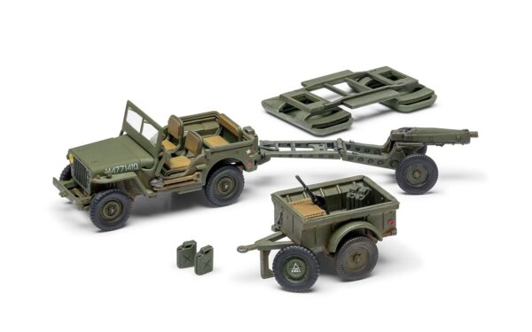 AIRFIX 1/72 Willys MB Jeep (Gift Set) - Slika 3