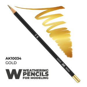 AK Interactive Gold Color Weathering Pencil