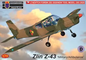 KP MODELS 1/72 Zlin Z-43 "Military/Ambulance"