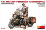 MINI ART 1/35 U.S. Military Policemen w/Motorcycle