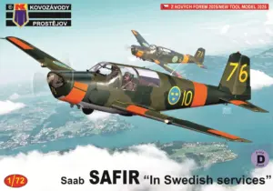 KP MODELS 1/72 SAAB Safir „In Swedish services“