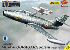 KP MODELS 1/72 Dassault MD-450 Ouragan/Toofani „Indian AF“