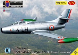 KP MODELS 1/72 Dassault MD-450 Ouragan in French services