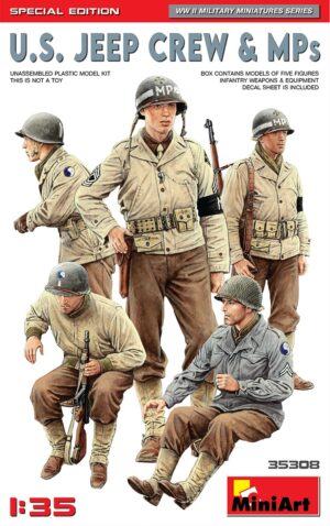 MINI ART 1/35 U.S. Jeep Crew & MPs (Special Edition)