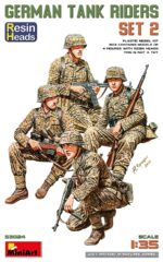 MINI ART 1/35 German Tank Riders Set 2 (RESIN HEADS)