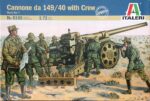 ITALERI 1/72 Cannone da 149/40 with Crew WWII