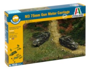 ITALERI 1/72 M3 75mm Half Track (2 fast assembly models)