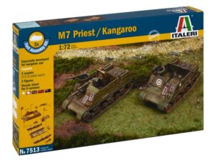 ITALERI 1/72 M7 Priest 105mm HMC / Kangaroo (2 fast assembly models)
