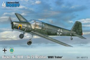 SPECIAL HOBBY 1/48 Bücker Bü 181B / Sk 25 Bestmann ‘WWII Trainer’