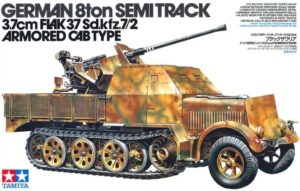 TAMIYA 1/35 German 8ton Semi Track 3.7 cm Flak 37 Sd.Kfz.7/2 Armored Cab Type
