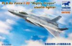 BRONCO MODELS 1/72 Chinese PLAAF J-20 Mighty Dragon Stealth Fighter